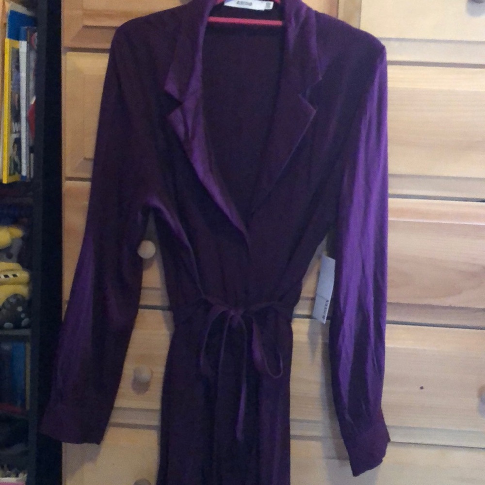 Purple shirt dress
